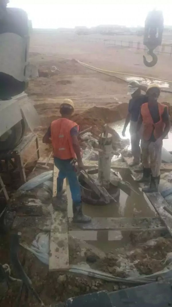 中国中车TR150旋挖钻机在巴基斯坦成功成孔110根